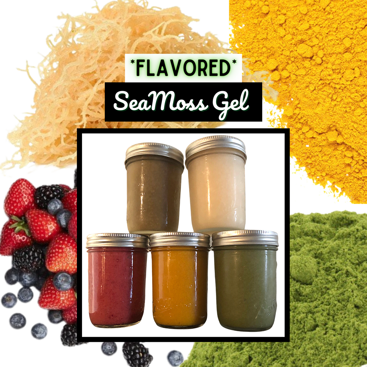 Flavored SeaMoss Gel- Organic -Superfood – HealthyVibration  @healthyvibration