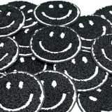 Black and White Smiley Face Patch