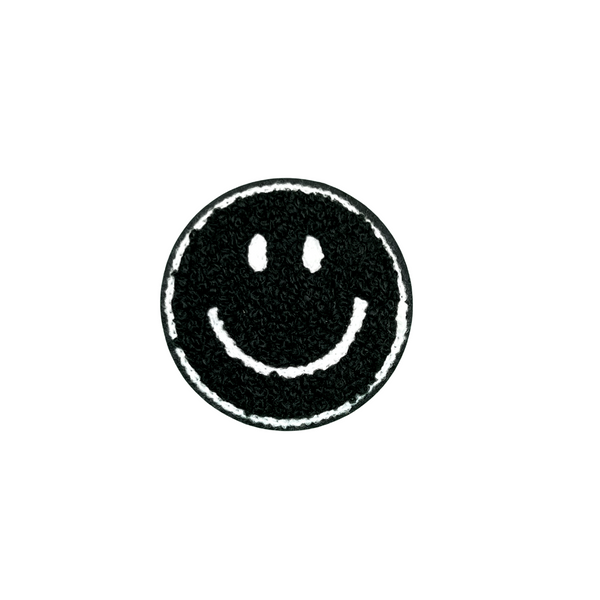 Black and White Smiley Face Patch – HealthyVibration @healthyvibration
