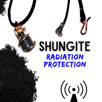 Shungite & Copper- Pendant on Suede Cord