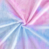 Purple Rainbow Tie Dye plush Blanket