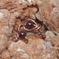 Wire-wrapped Rings- Healing Gemstones - Copper or Silver #Aleph