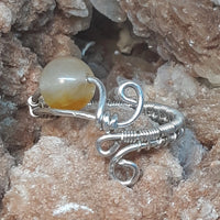 Custom! Wire-wrapped Gemstone Ring