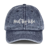 Heal-Thy-Vibe Vintage Cotton Twill Hat